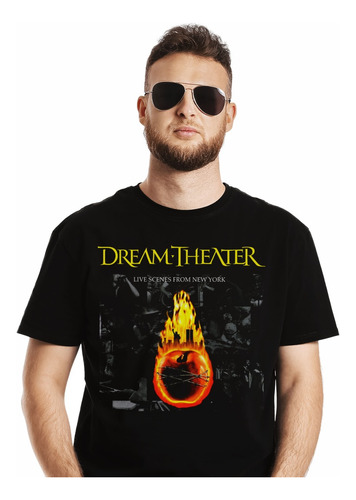 Polera Dream Theater Live Scenes From New York Rock Impresió