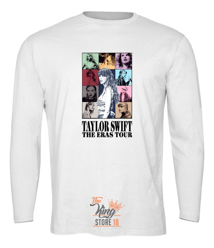 Polera Manga Larga, Taylor Swift, Gira The Eras Tour, Pop