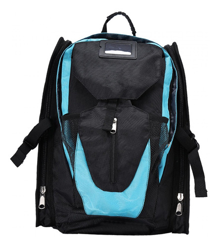 Mochila De Patins Quad Skate, Bolsa Organizadora Azul Grande