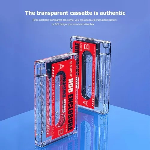 Cofre Diseño Cassette Orico 2.5 3.0 Disco Duro Hdd & Ssd