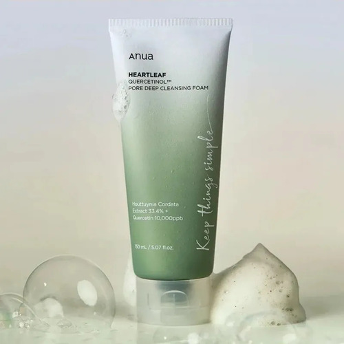 Espuma De Limpeza Profunda Anua Heartleaf Quercetinol Pore 1