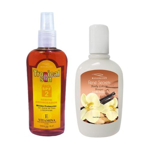 Combo Bronceador + Crema  Corporal Rene Secrets 