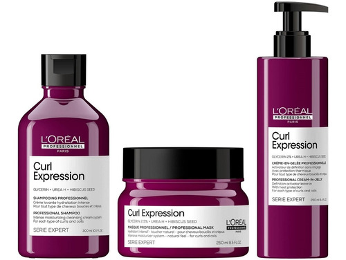 Shampoo+ Mask+ Activador Para Crespos Loreal Curl Expression