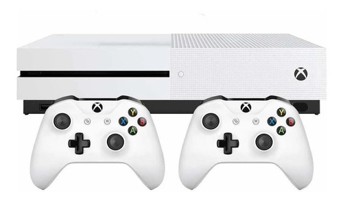 Microsoft Xbox One S 1tb Two Controller Bundle Blanco Hdr 4k