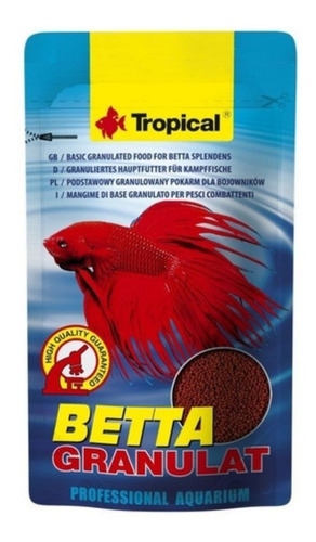  Alimento Para Peces Betta Tropical 10g Sachet/ Fauna Salud