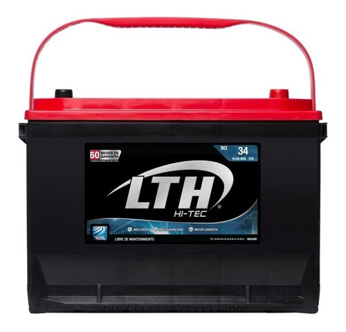 Bateria Lth Hi-tec Nissan Pick Up Diesel 2013 - H-34-650