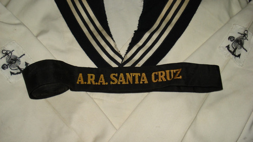 Antigua Cinta Bordada De Gorra Marinera Ara Santa Cruz !!