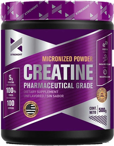 Creatina Xtrenght® 500gr / Mayor Fuerza Y Recuperación