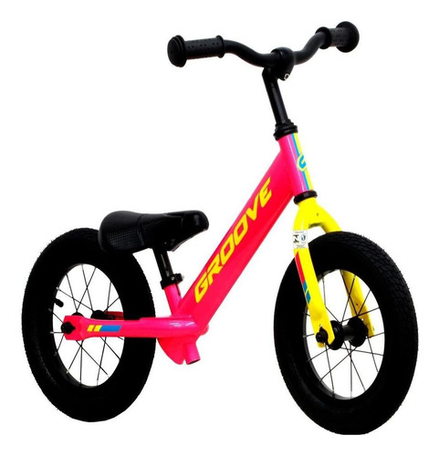 Bicicleta Infantil Groove Balance Aro 12 Rosa/amarelo/azul Cor Amarelo