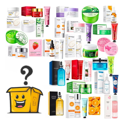 Kit Caja Sorpresa Skincare 15 Piezas Mystery Box Para Regalo