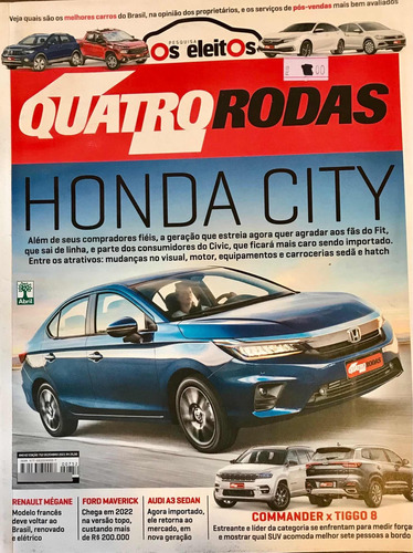 2306 Revista Quatro Rodas #752 Honda City (ac Oferta, Excel)
