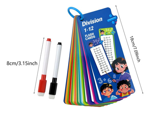 0-12 Tarjetas De Matemáticas Matemáticas Ayudas División