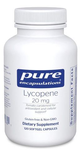 Licopeno 20 Mg Pure Encapsulations 120 Softgel