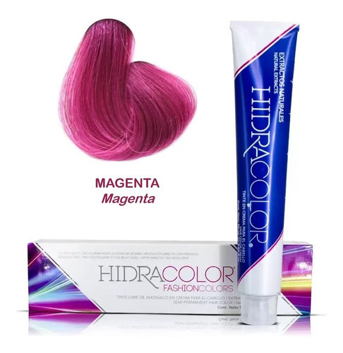 Tintura Hidra Hidracolor Tinte en Crema Hidracolor Fashion Colors tono magenta para cabello