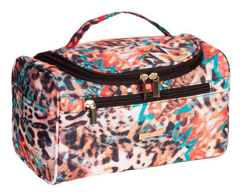 Necessaire Grande Com Alça - Animal Print