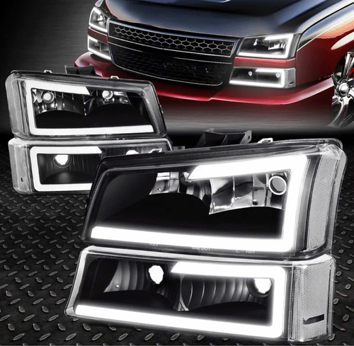 Par De Faros Led Cheyenne Silverado 2003 2004 2005 2006 2007