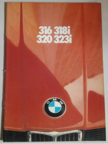 Bmw 316, 318, 320, 323: Folleto Catálogo Original, Año 1980