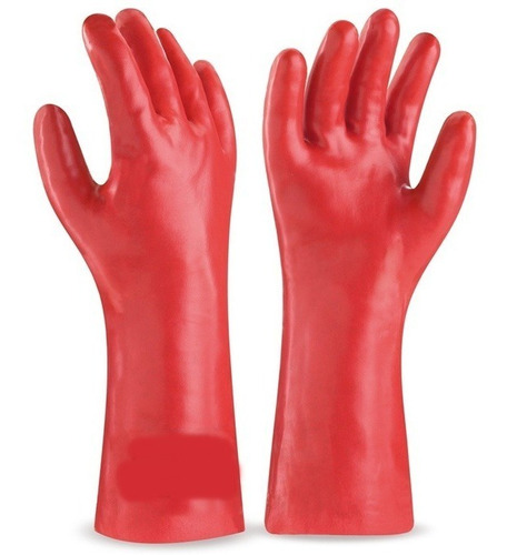 Guantes De Limpieza Largos Pvc Gruesos Aseo Hogar Baño Loza