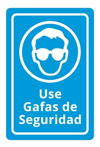 Señalética De Seguridad - Use Gafas De Seguridad