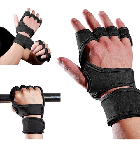 Guantes Con Muñequera Protección Manos Pesas Deporte Pesado