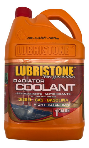 Coolant Refrigerante Anticongelante Lubristone 1 Galon Rojo