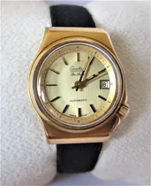 Comprar Reloj Courtie Vintage Suizo Automatico Chapa Dama Nylon Negro Chapa Oro Acero