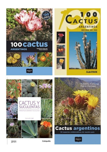 4 Libros De Cané + Kiesling: Cactus Argentinos