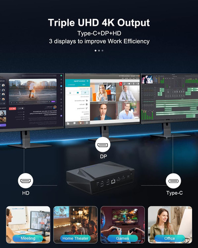 Weidian Mini Pc Amd Ryzen Hx Win 11 Pro Mini Desktop Computa
