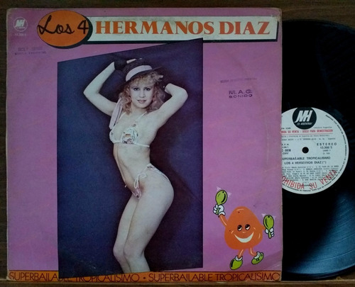 Los 4 Hermanos Diaz- Tropicalisimo Lp Vinilo Año 1985 Cumbia