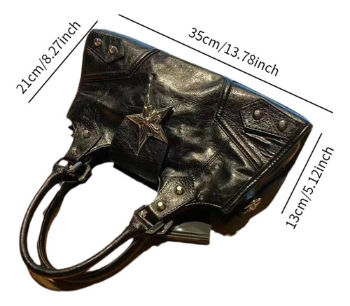 Bolso De Mano Gótico Con Cremallera Para Mujer, Estilo ,