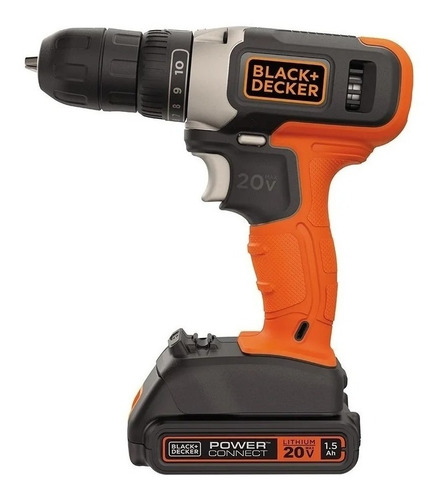 Taladro Inalámbrico De Litio 20v Black+decker Bcd702c1