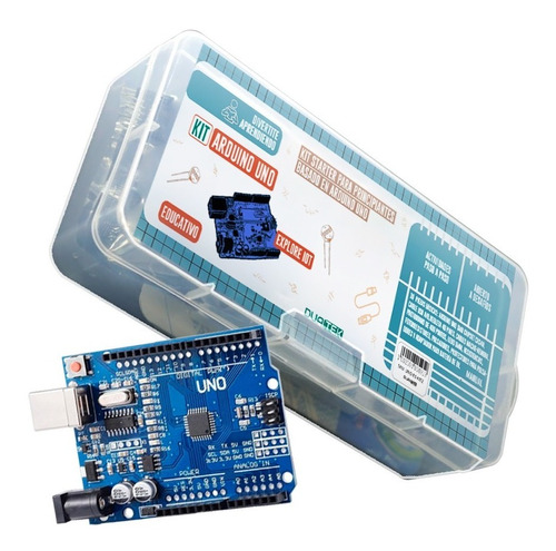 Kit Educativo Compatible Con Arduino Uno + Maletin Plastico