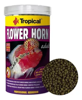 Ração Para Flowerhorn Tropical Flower Horn Adult Pellet 380g