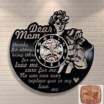 Reloj Corte Laser 0771 Dia De Las Madres Escrito