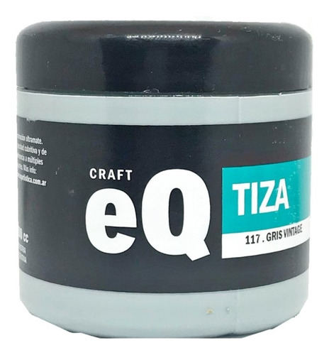 Pintura A La Tiza Chalk Paint Eqarte 200ml 117 Gris Vintage