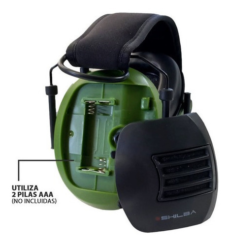 Imagen 5 de 9 de Protector Auditivo Tiro Shilba Sh 26e Db Deportivo Ajustable