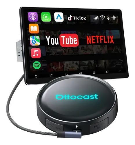 Sistema De Carro Ottocast P3 Pro Ai Box Wireless Carplay And