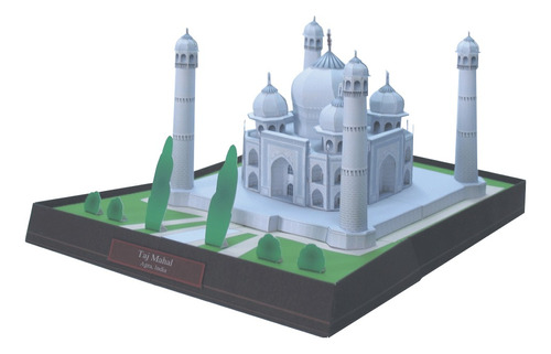  Taj Mahal Maquete 3d Papercraft Modelismo Em Papel