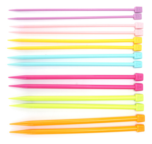 Kit De Crochê, 14 Unidades, Agulhas De Tricô Multicoloridas,