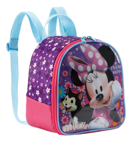 Lancheira Infantil Escolar Minnie Disney Lilás Xeryus 11404