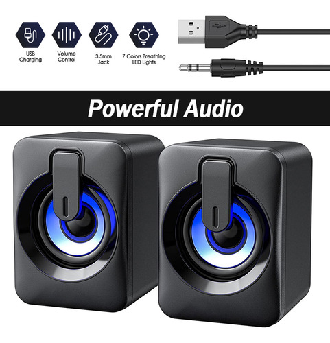 Altavoces De Computadora Con Cable Usb Para Computadora De E