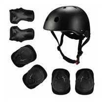 Comprar Set De 7 Protecciones Para Niños Casco Rodilleras Coderas