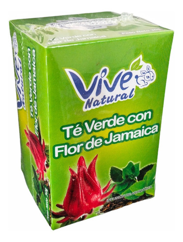 Té Verde Con Flor De Jamaica X 20 Bolsita - g a $17