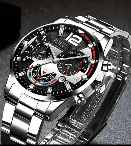 Reloj Hombre Acero Inoxidable Hebilla Gancho Generic
