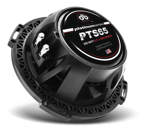 Par Bocinas Db Drive Pts65 6.5 Pulg 300w Máx 2 Vías 2 Ohms Negro