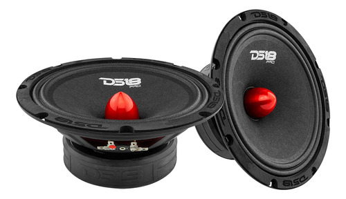 Bocinas Medios Rangos Con Bala Ds18 Pro-gm8.4b 8 Pulgadas 580 Watts Máximo 190 Watts Rms 4 Ohms Color Negro - 2 Unidades