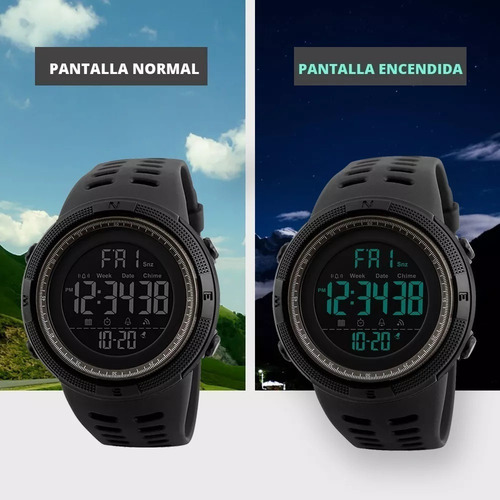 Reloj Skmei Resistente Al Agua Cronómetro Alarma Fecha 1251