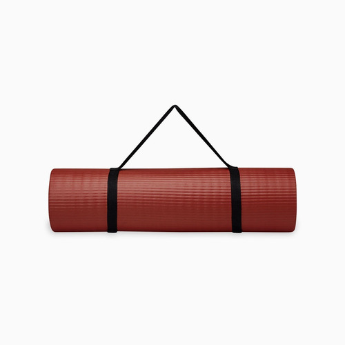 Mat De Yoga & Fitness 10mm / Con Correa / Colchoneta / Gaiam Color Red