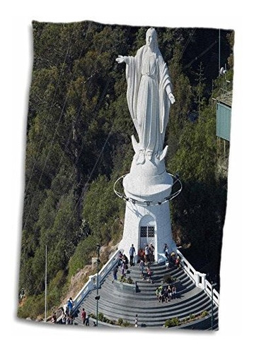 3d Rose Chile-santiago-virgin Mary-cerro San Cristóbal-sa05 