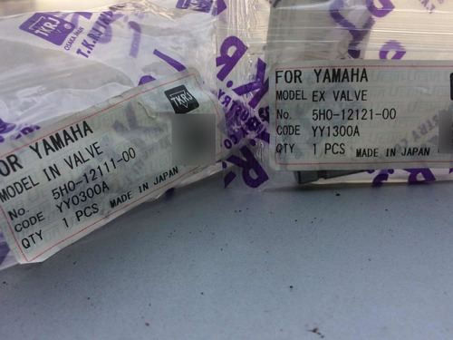 Válvulas Admisión Y Escape Yamaha Xt225 Tkrj Japón
